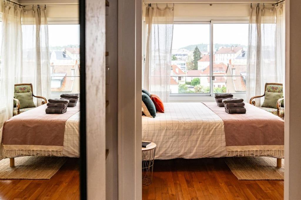 Apartment Le Skyline Lumineux , Vue Imprenable, Calme , Pk Dijon